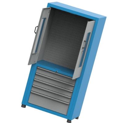 Armário Médio Com 6 Gavetas M Painel Perfurado E Visor De Acrílico Arm022a Cmb