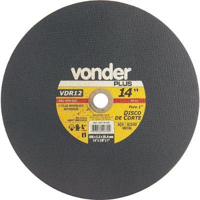 Disco De Corte 355,6x3,0x25,40 2 Telas Para Aço Carbono Vdr1