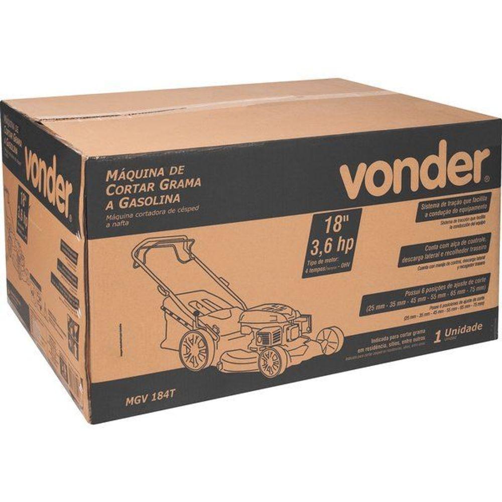 Máquina De Cortar Grama 3,6hp Gas 18 Mgv184t Vonder - 6