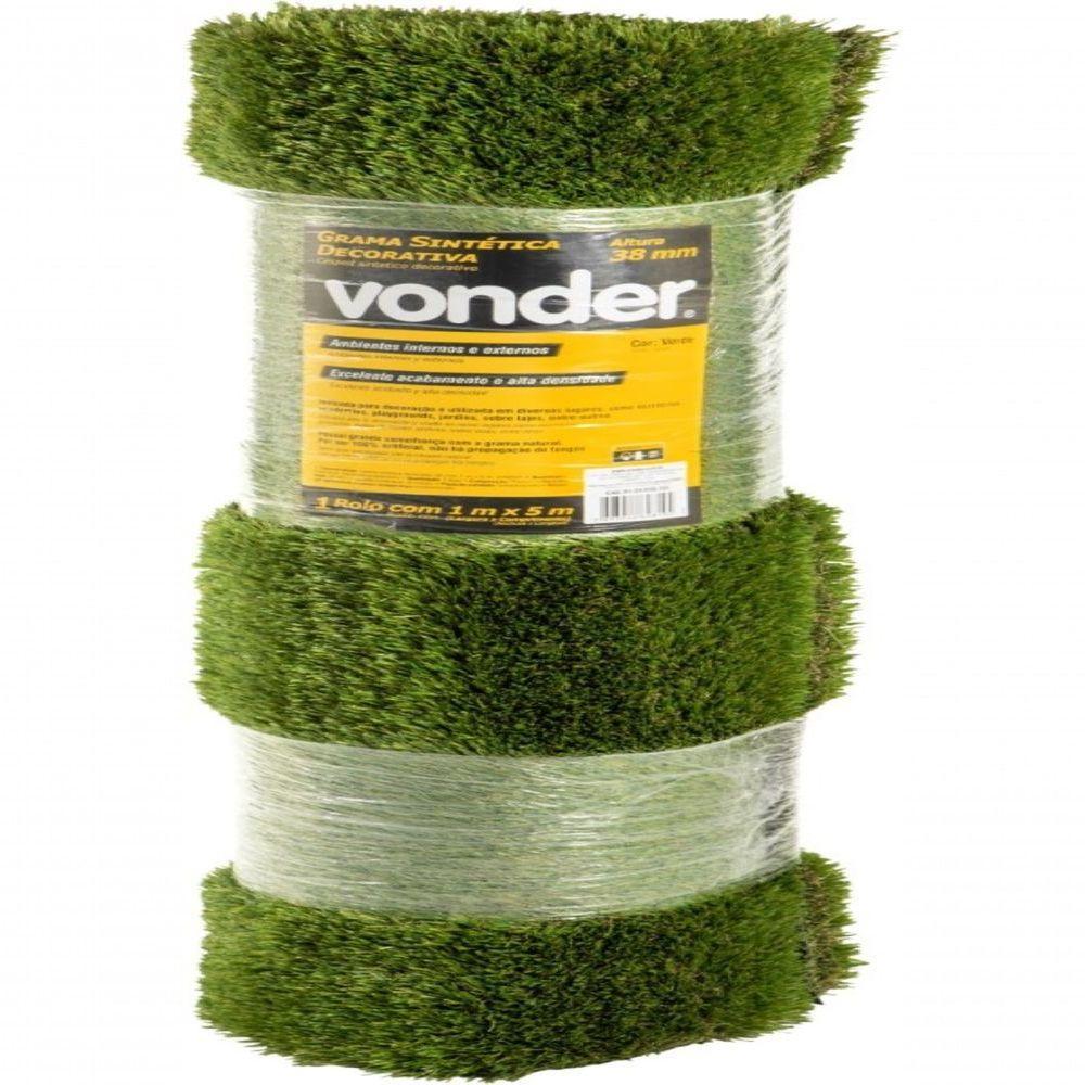 Grama Sintética Decorativa 38,0 Mm 1x5 M Vonder - 7