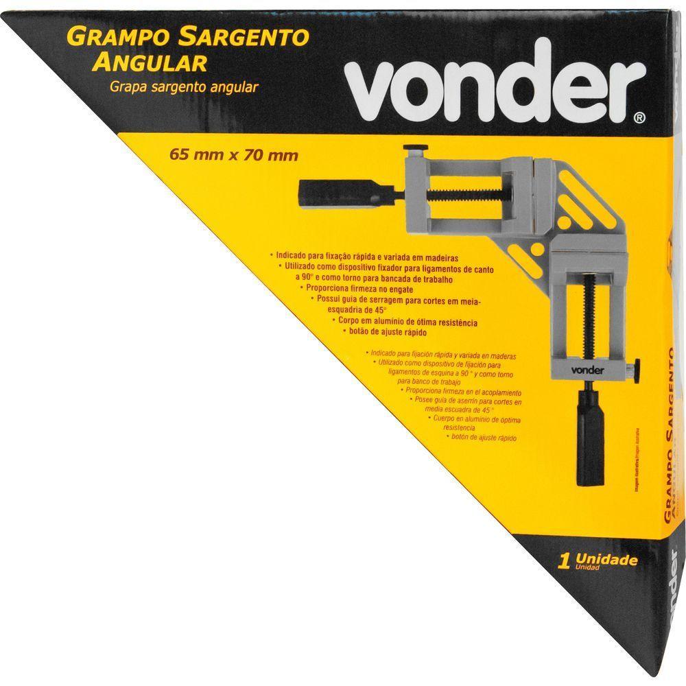 Grampo Tipo Sargento Angular 65mmx70mm Vonder - 3