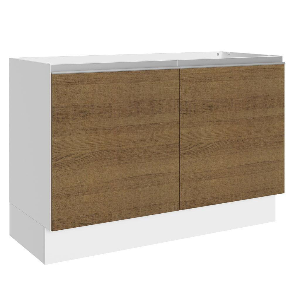 Balcão Pia Madesa Glamy 100% Mdf 120cm 2 Portas BR/Rustic - 1