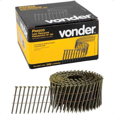 Prego Liso 70 Mm Pp700 Polido 300 Peças Vonder