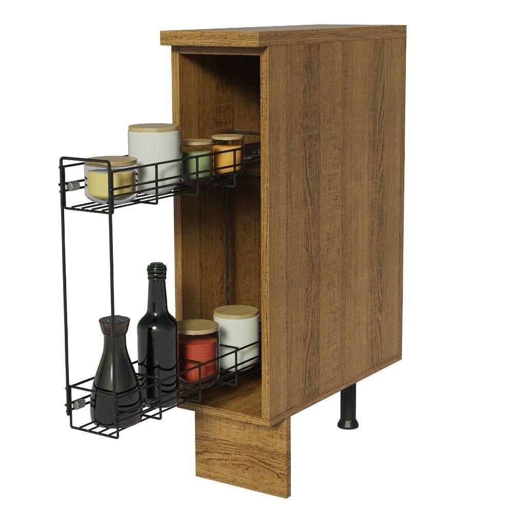 Balcão Porta-temperos Glamy, Agata e Stella 20cm Rustic - 2