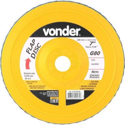 Flap Disc 7 G80 Costado Pvc Reto Para Aço Carbono E Inox -