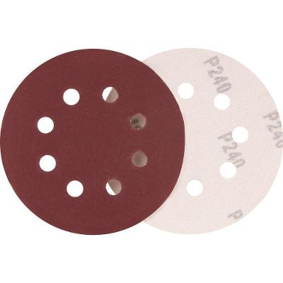 Disco De Lixa Com Costado Em Pluma 125mm G240 10 Peças Vonder