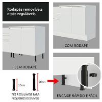 Balcão Porta-temperos Lux, Glamy e Stella 20 X 60cm Branco - 7
