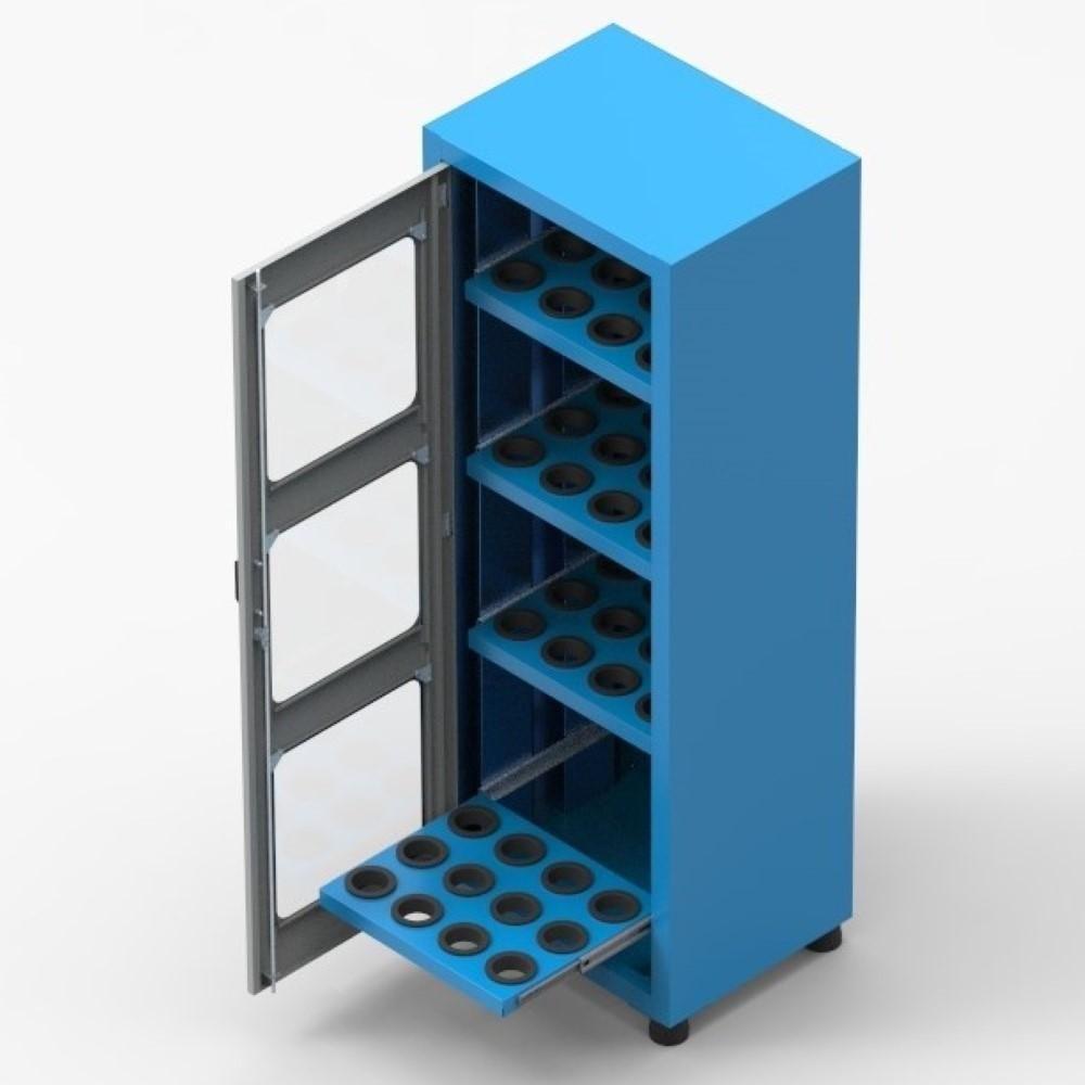 Armário Com 4 Prateleiras Porta Cone Iso50 Porta Visor De Acrilico Para 48 Pecas Arm061a Cmb - 3