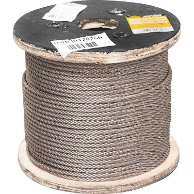 Cabo Aço Inox Aa 6,35mm 1-4 6x19s 100m Cabo Aç Vonder