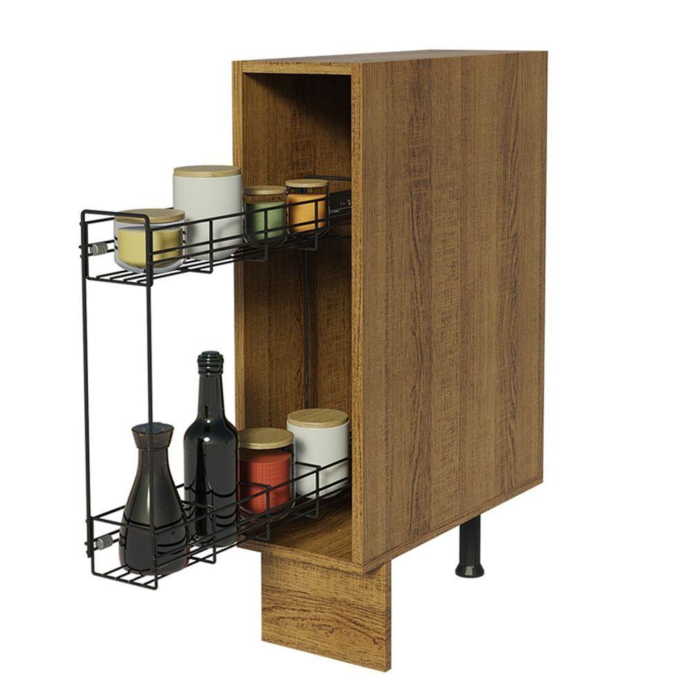 Balcão Porta-temperos Lux, Glamy e Stella 20 X 60cm Rustic - 9