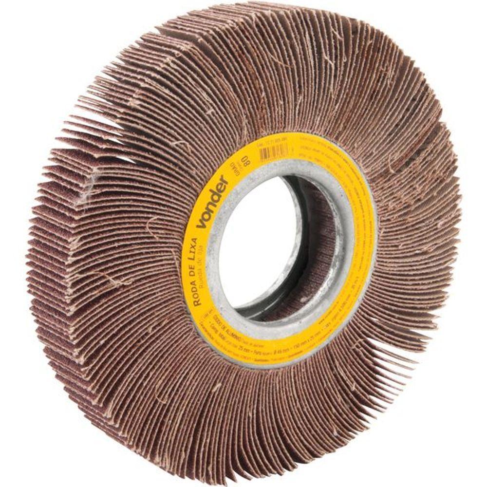 Roda De Lixa 150x25mm Sem Haste G80 Vonder - 1