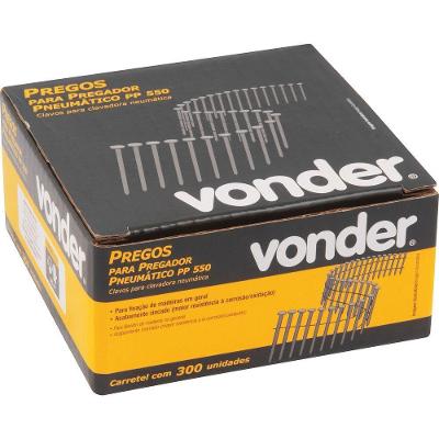 Prego Anelado 38mm Carretel 300 Pçs Para Pregador Pp550 Vonder