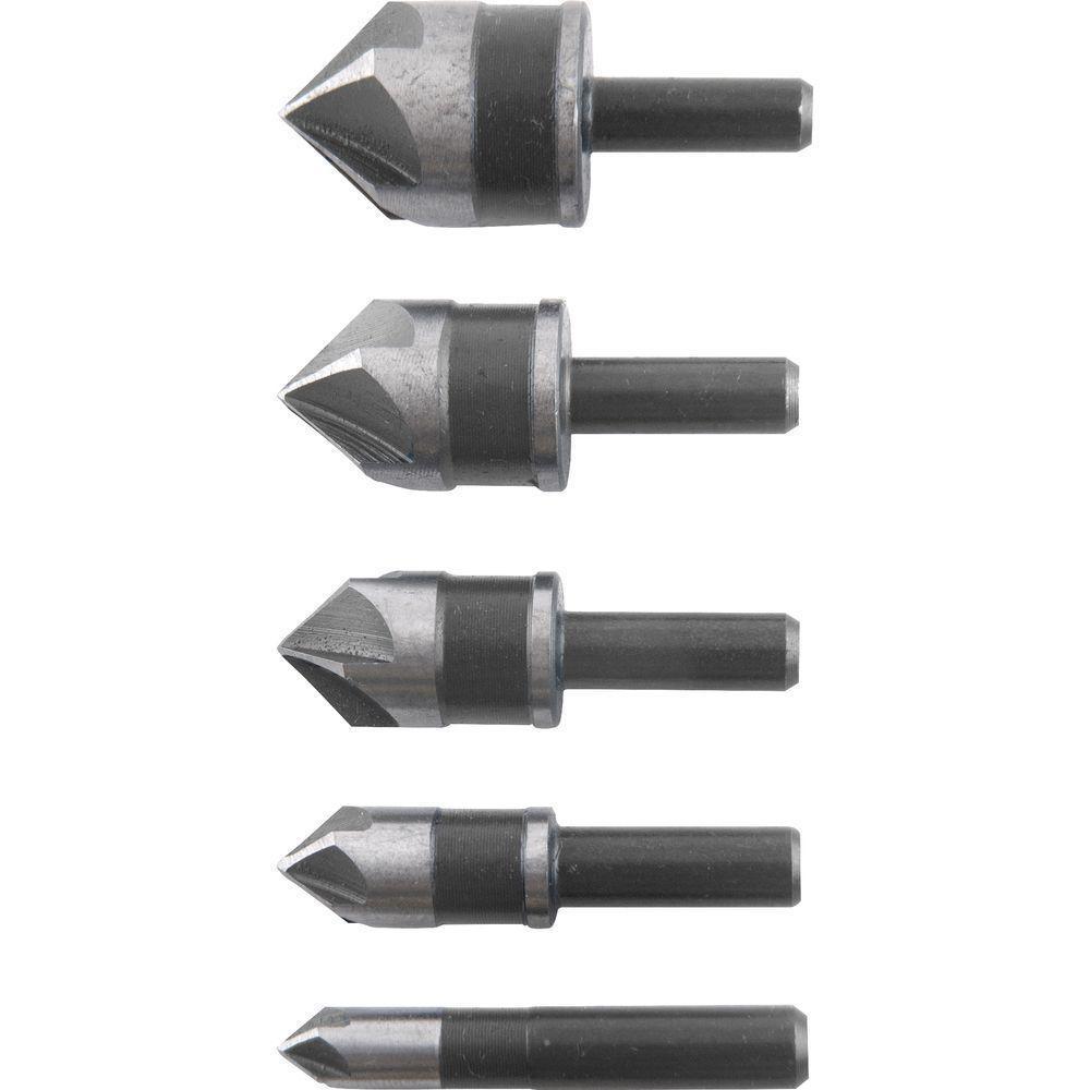 Jogo Escariadores Aço Rápido 1-4'' à 3-4'' Com 5 Peças Vonder - 3