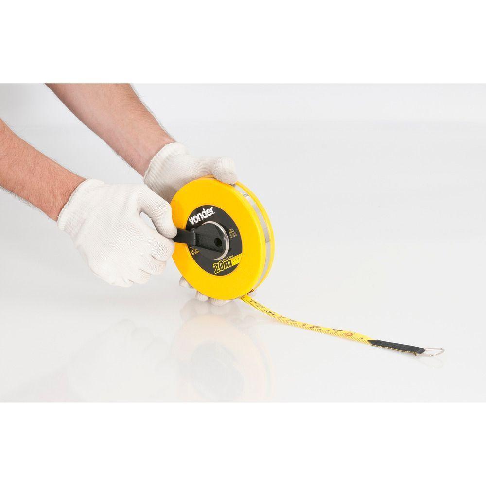 Trena Fibra 20mx12,5mm Longa Fechada Vonder - 3