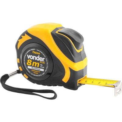 Trena Aço 8mx25mm Curta Auto Trava - Vonder Plus