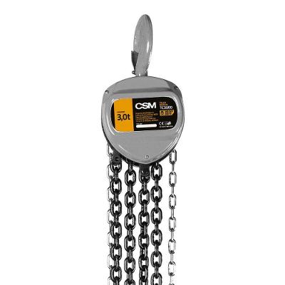 Talha Manual De Corrente 3 Ton Elevação 12 Metros Csm