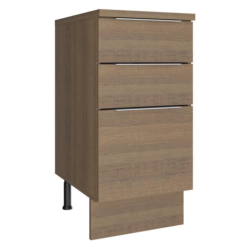 Balcão Stella 3 Gavetas Rustic Madesa - 1