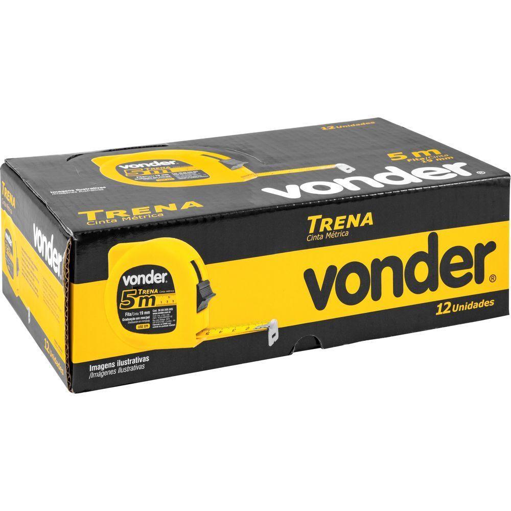 Trena Curta De Aço 5 M X 19 Mm Caixa Com 12 Vonder - 4
