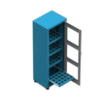 Armário Com 4 Prateleiras Porta Cone Iso40 Porta Visor De Acrilico Para 80 Pecas Arm059a Cmb - 1