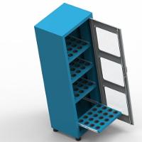 Armário Com 4 Prateleiras Porta Cone Iso40 Porta Visor De Acrilico Para 80 Pecas Arm059a Cmb - 3