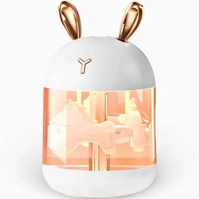 Umidificador Carrossel Abajur Com Led