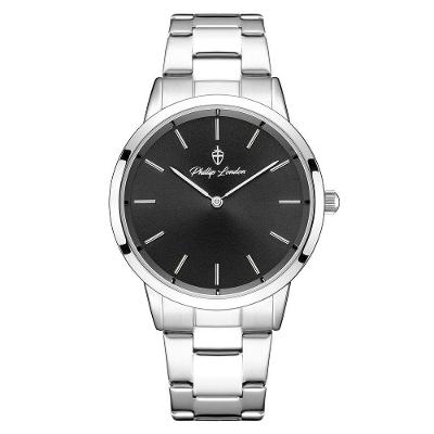 Relógio Masculino Beckham Steel Silver Black 40mm