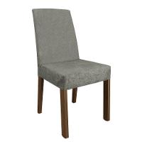 Conjunto Sala De Jantar Mesa Tampo De Vidro 6 Cadeiras Rustic/branco/silver - 6