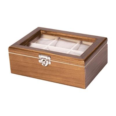 Estojo Porta Relógio Cerejeira 6 Slots