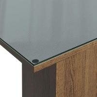 Conj. Mesa Tampo De Vidro 4 Cadeiras Rustic/Cinza/silver - 3