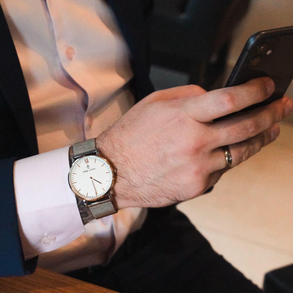 Relógio Masculino Greenwich Mesh Rose Silver 40mm - 3