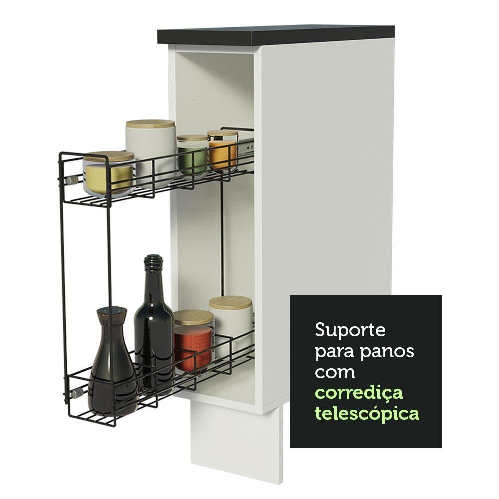 Balcão Porta-temperos Acordes 100% Mdf 20cm Branco - 4
