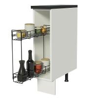 Balcão Porta-temperos Acordes 100% Mdf 20cm Branco - 8