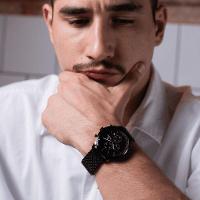 Relógio Masculino Sherlock Black 42mm