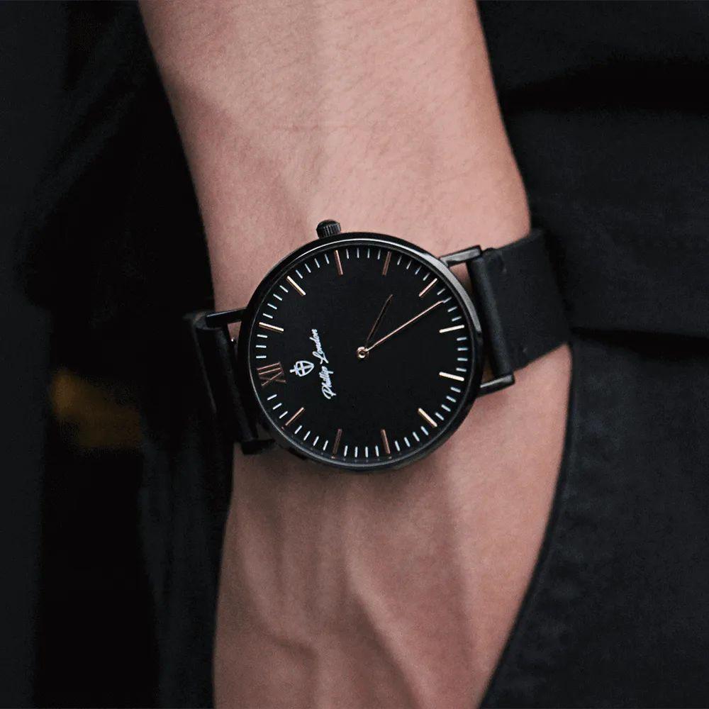 Relógio Masculino Greenwich Leather All Black 40mm - 4