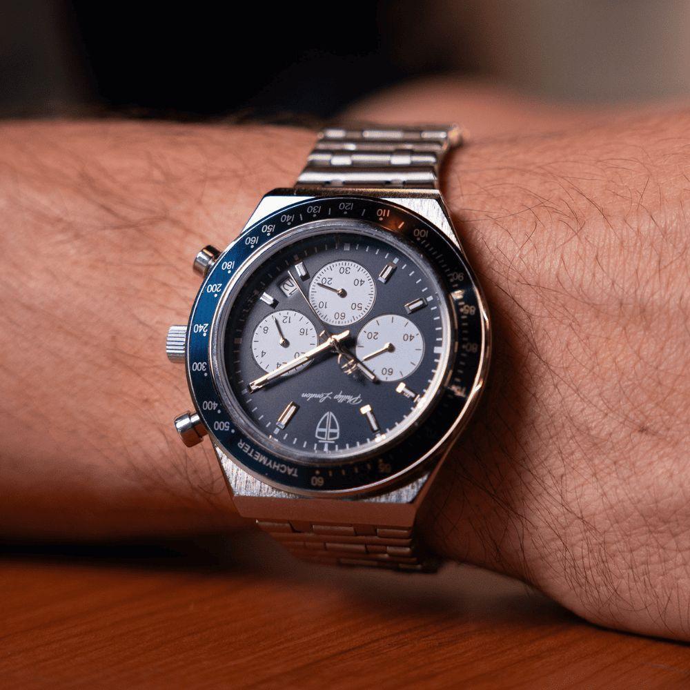 Relógio Masculino London Steel Silver Blue 43mm - 3