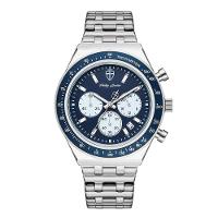 Relógio Masculino London Steel Silver Blue 43mm - 1