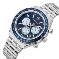 Relógio Masculino London Steel Silver Blue 43mm - 2