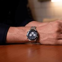 Relógio Masculino London Steel Silver Blue 43mm - 5