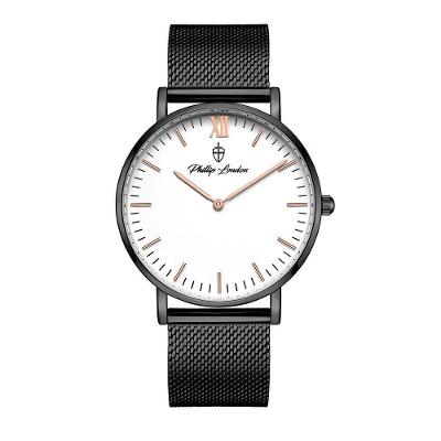 Relógio Masculino Greenwich Mesh White Black 40mm