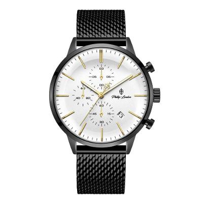 Relógio Masculino Sherlock White Black 42mm