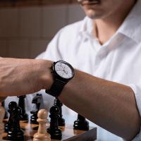 Relógio Masculino Sherlock White Black 42mm