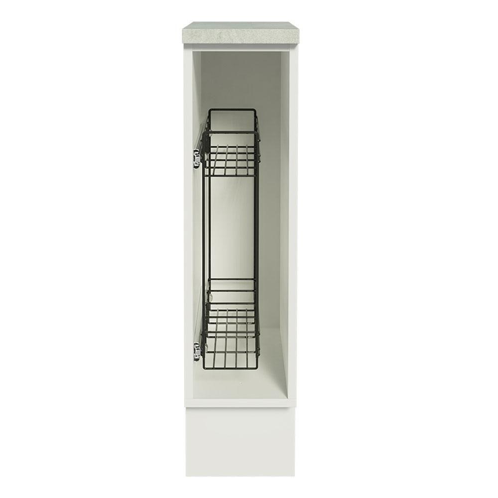 Balcão Porta-temperos Glamy, Agata e Stella 20cm Branco - 3