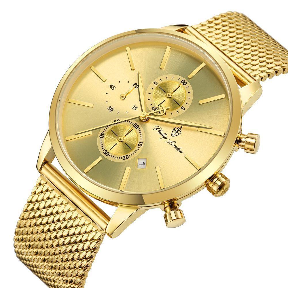 Relógio Masculino Lancelot Golden 44mm - 2