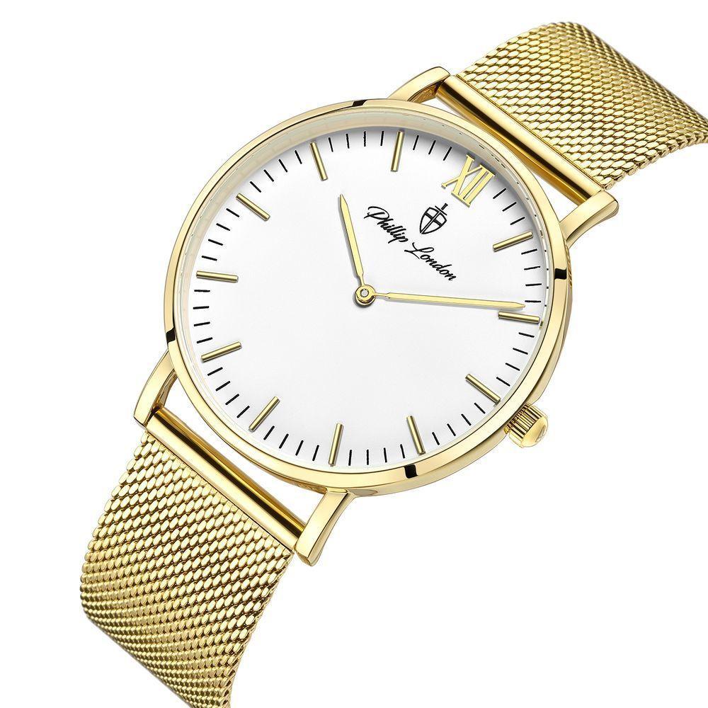 Relógio Masculino Greenwich Mesh Golden White 40mm - 2