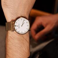 Relógio Masculino Greenwich Mesh Golden White 40mm - 5