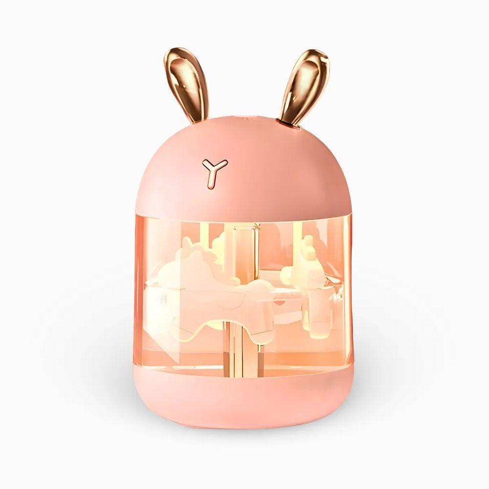 Umidificador Carrossel Abajur Com Led - 1