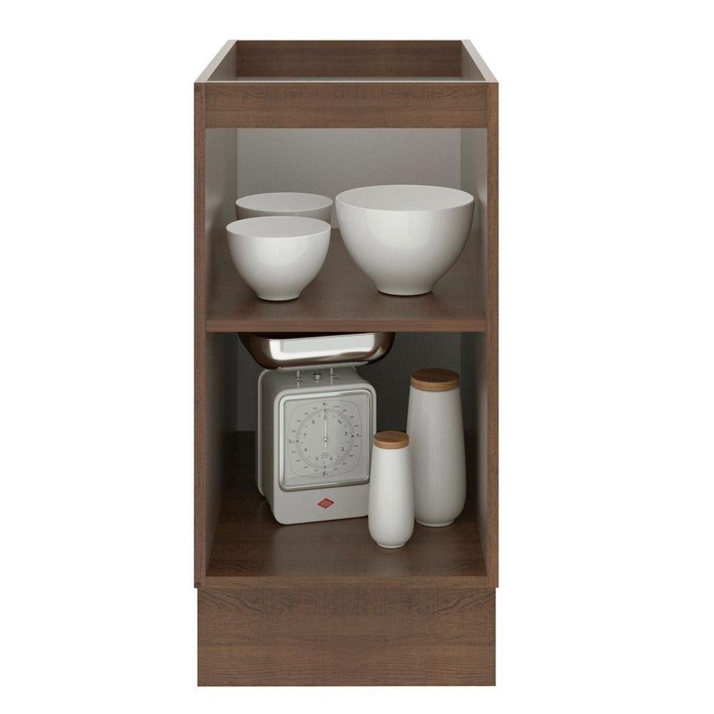 Balcão Madesa Lux 40 cm 1 Porta Rustic Preto - 3