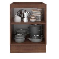 Balcão Madesa Lux 60 cm 1 Porta Rustic e Preto - 2