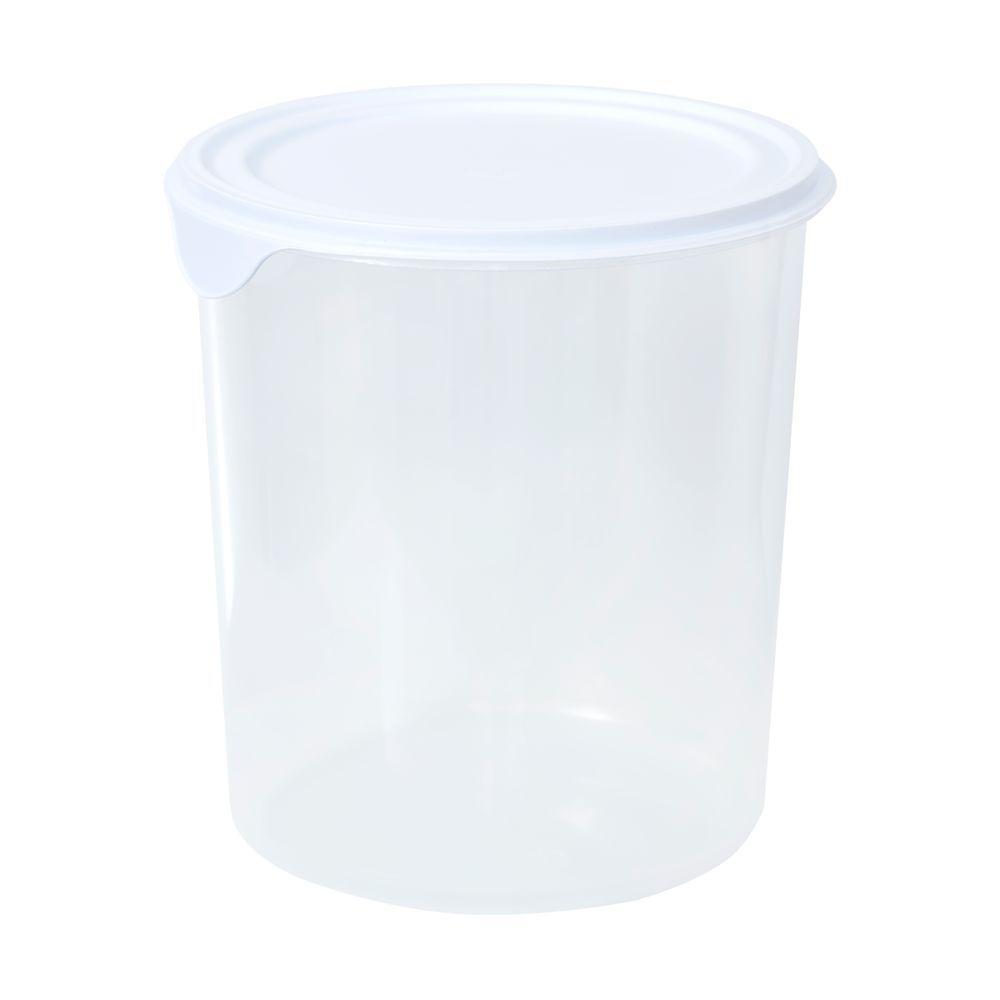 Pote Plástico Para Mantimentos 7,3l Plasvale Branco - 1