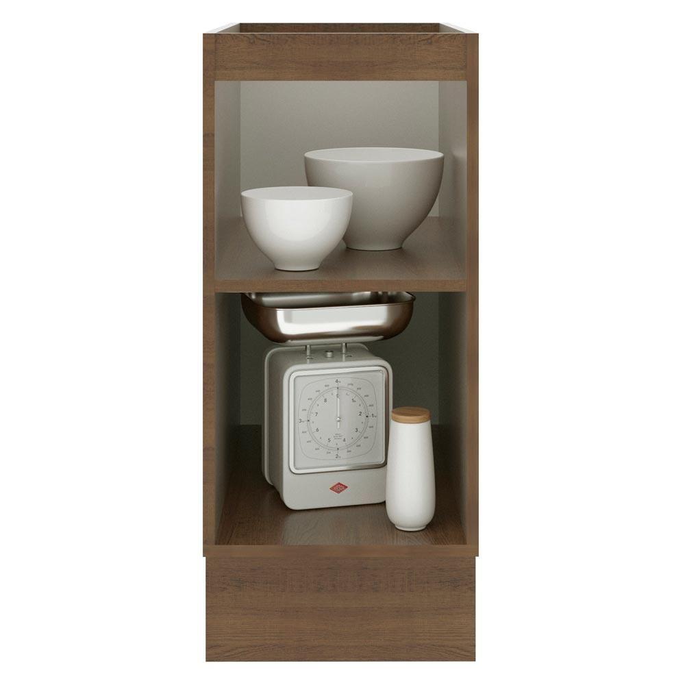 Balcão Madesa Lux 35 Cm 1 Porta Rustic/cinza - 5